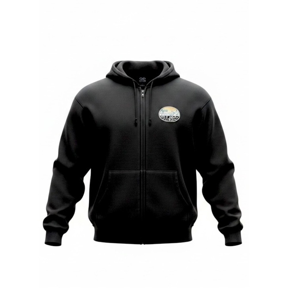 Blue 84 Mens Key West Florida Full Zip Hoodie Black Graphic Sweatshirt Size 2XL